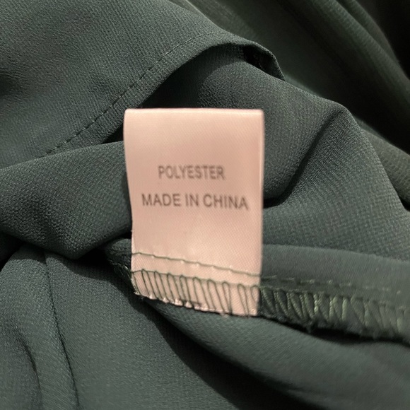 Emerald Green Frill Spaghetti Strap Midi Dress with zip up back BNWT - Picture 6 of 6